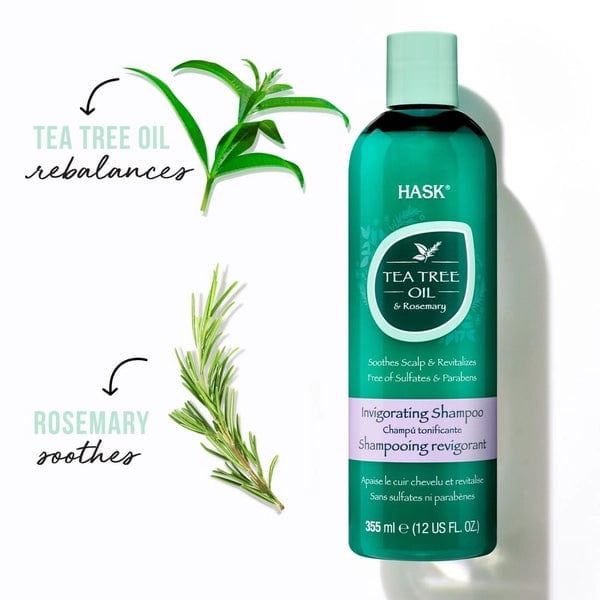 Hask Tea Tree Oil and Rosemary Invigorating Shampoo 12 OZ