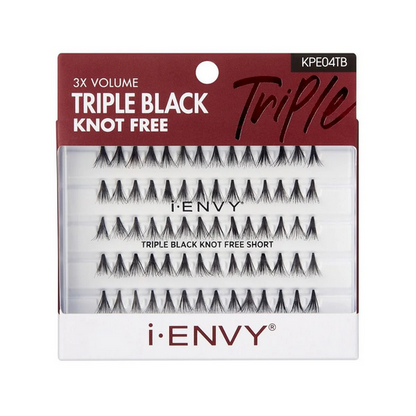 Kiss i-Envy Knot Free 3X Black Volume 70 Individuals Lashes