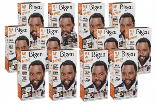 Bigen M1 Jet Black 12-Pack - Brick Pattern