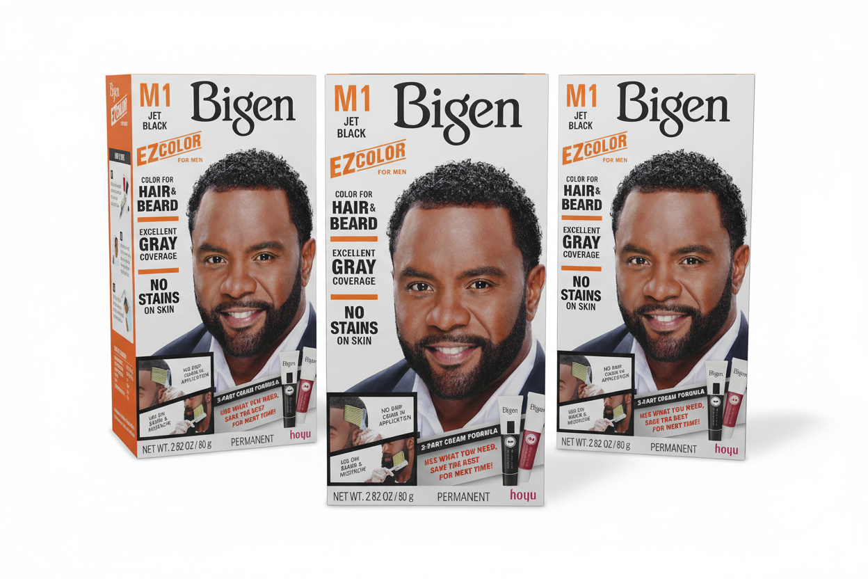 Bigen M1 Jet Black 3-Pack - Bigen Formation (All Facing Camera)