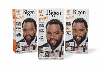 Bigen M1 Jet Black 3-Pack - Bigen Formation (All Facing Camera)