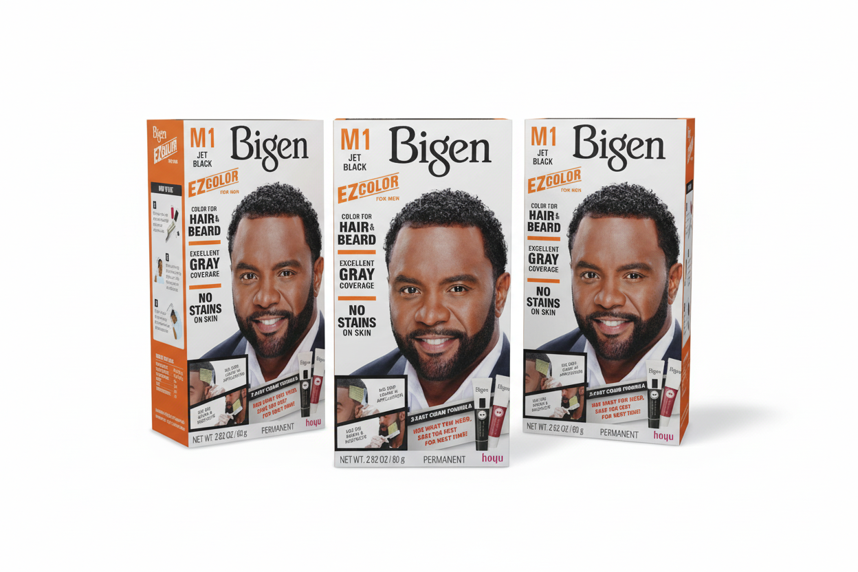 Bigen M1 Jet Black 3-Pack - Hero Fan Straight