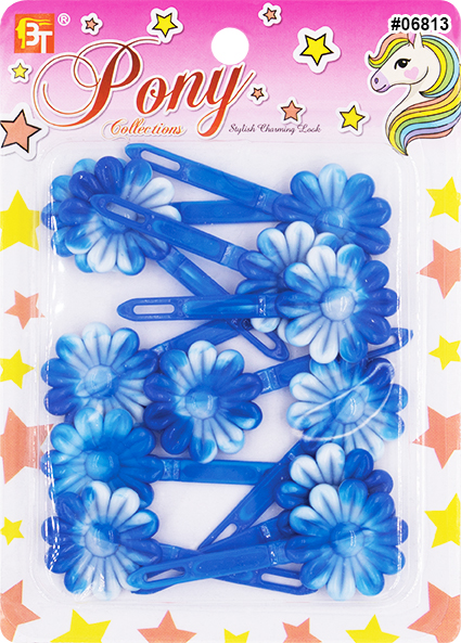 Beauty Town Two-Tone Daisy Barrettes