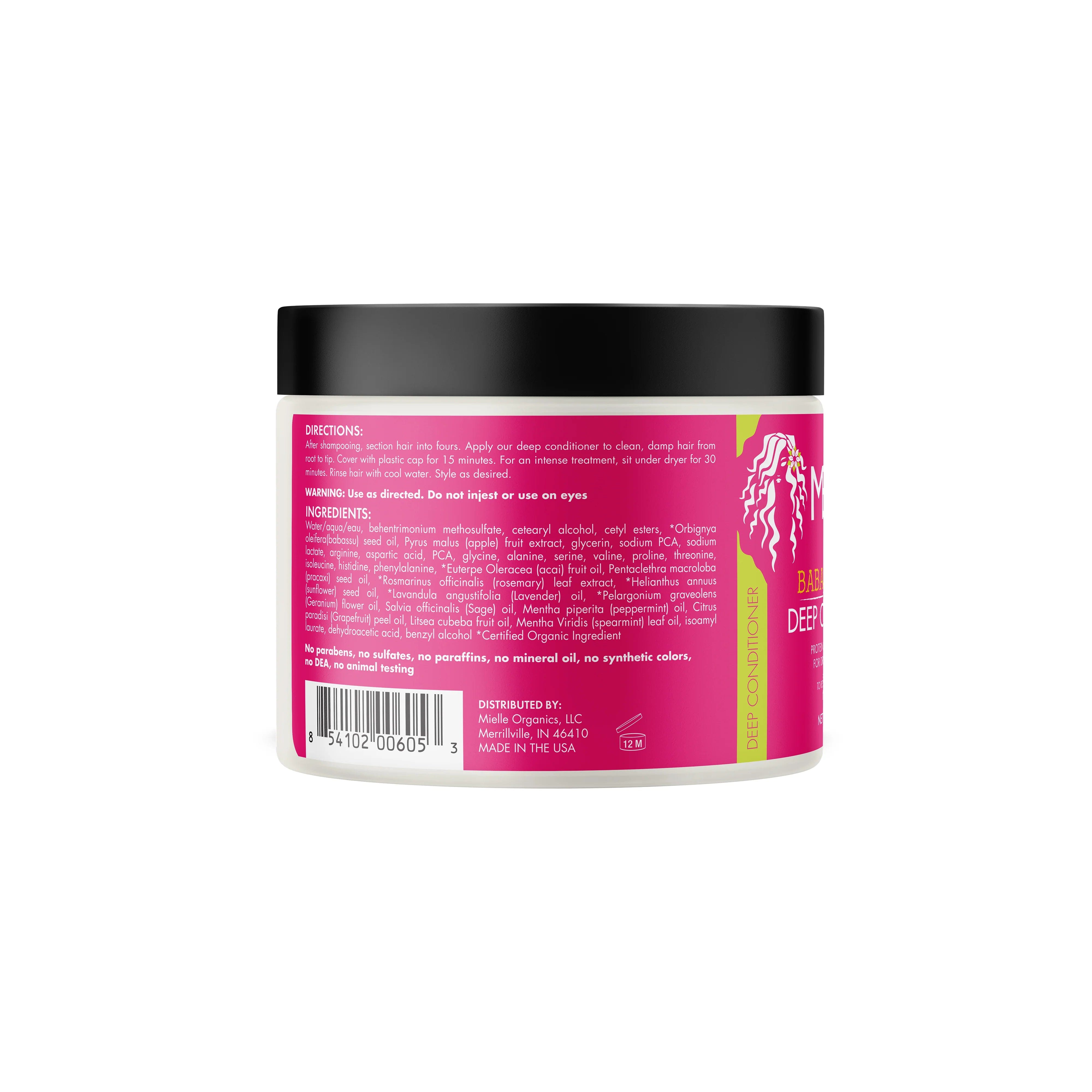 Mielle Babassu and Mint Deep Conditioner 8 oz