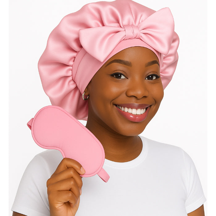 Bonnet With Matching Sleep Mask
