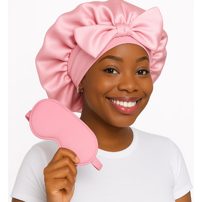 Bonnet With Matching Sleep Mask