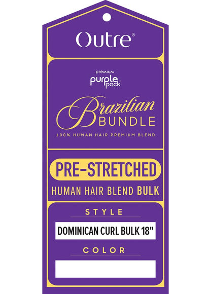 Purple Pack Brazilian Bundle Dominican Curl 18"