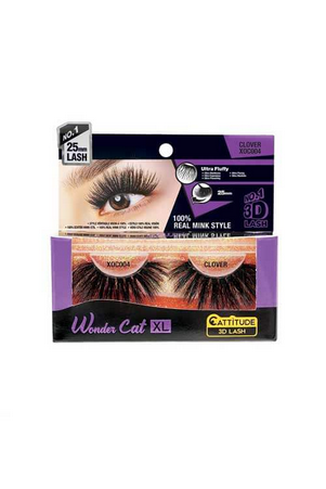 Ebin New York Wonder Cat XL Real Mink Strip Lashes XOC