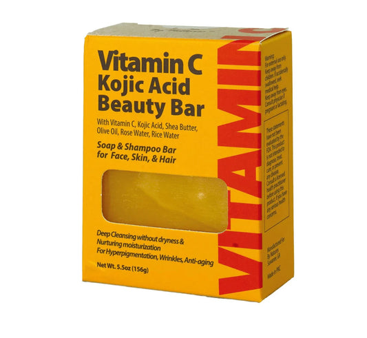 By Natures Vitamin C Kojic Acid Beauty Bar, High-Potency Skin-Brightening Cleansing Soap