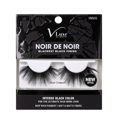 Kiss iEnvy V-Luxe Noir De Noir Collection Strip Lashes
