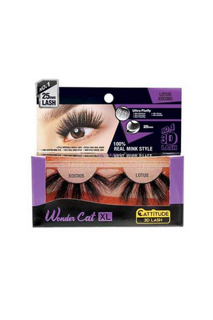Ebin New York Wonder Cat XL Real Mink Strip Lashes XOC