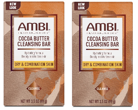 3 Pack AMBI Cocoa Butter Cleansing Bar