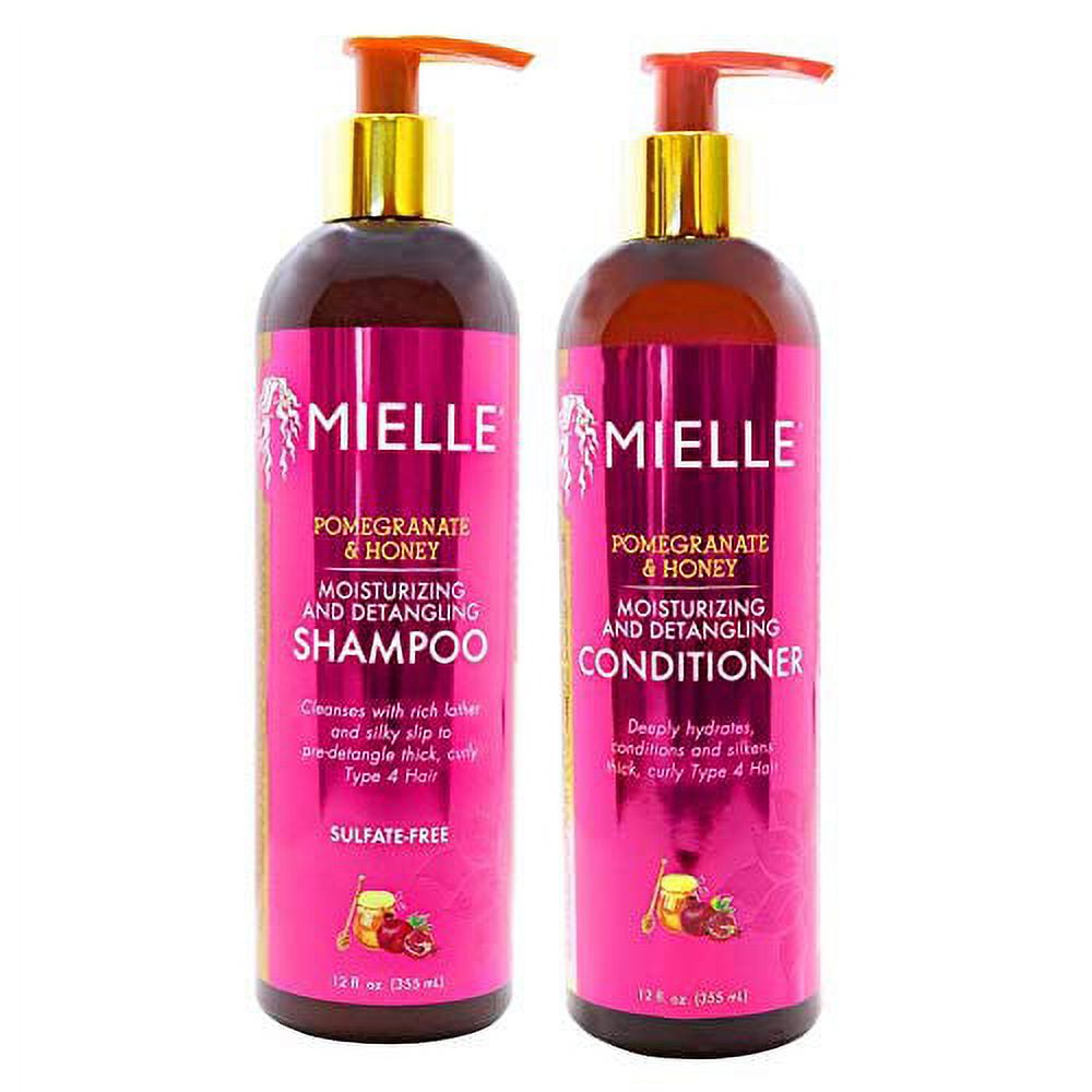 Mielle Organics Pomegranate & Honey Shampoo & Conditioner Bundle Set 12fl oz Each