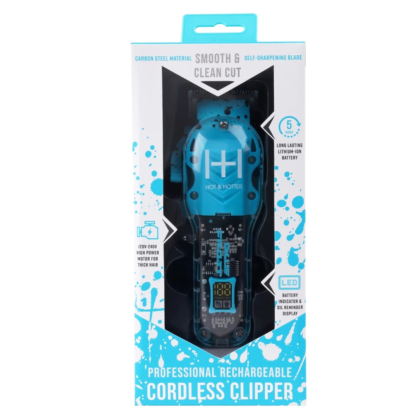 5786 H&H PROF. RECHARGEABLE CORDLESS CLIPPER BLUE FROST