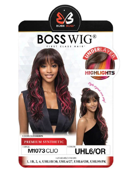 Bobbi Boss M1073 Clio Premium Synthetic Boss Wig – Heat Safe Full Wig