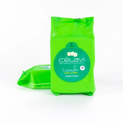 Celavi Make-Up Remover Cleansing Towelettes Cucumber MT004