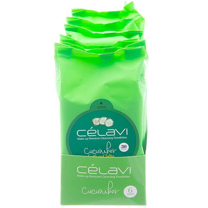 Celavi Make-Up Remover Cleansing Towelettes Cucumber MT004