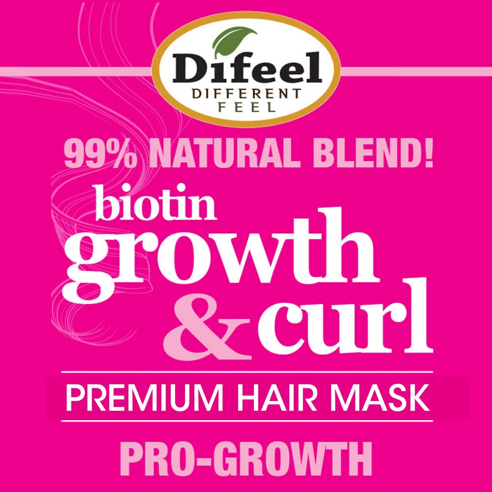 Difeel Premium Hair Mask Growth and Curl Biotin 1.75 oz Packet