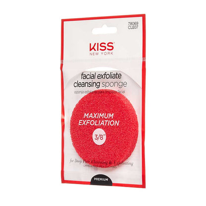 Kiss New York Facial Exfoliate Cleansing Sponge 3/8"-CLE07