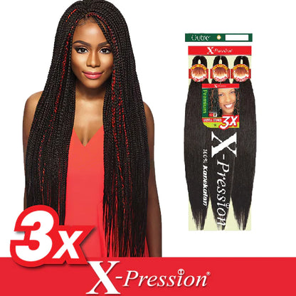 5 Pack X-Pression 52" 1 Pre-Stretched Braids 3X
