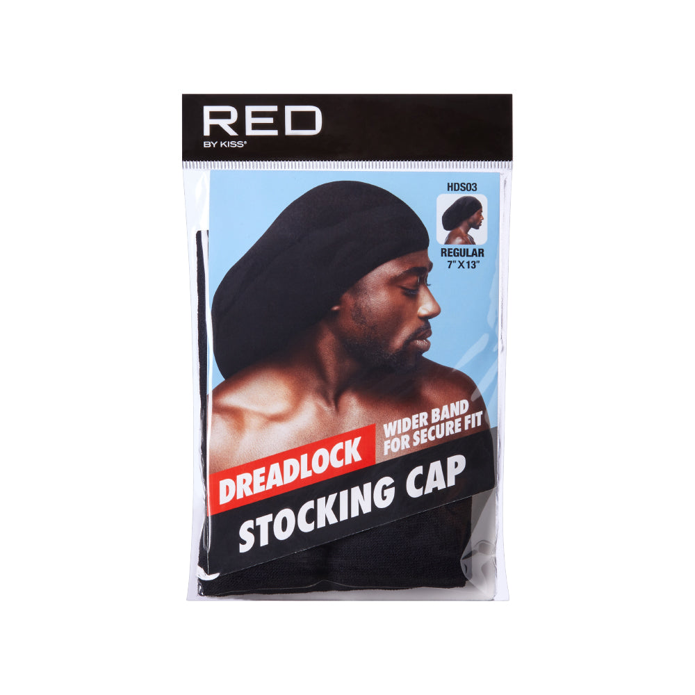 RED DREADLOCKS STOCKING CAP REGULAR 7X13 HDS03