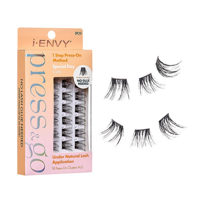 i-Envy Press & Go Press On Cluster Lashes 18 Pack