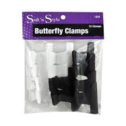 Soft 'N Style 2" BUTTERFLY CLAMPS-185B SNS