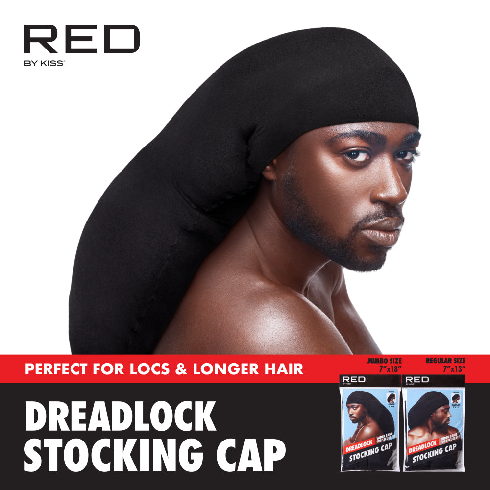 RED DREADLOCKS STOCKING CAP REGULAR 7X13 HDS03