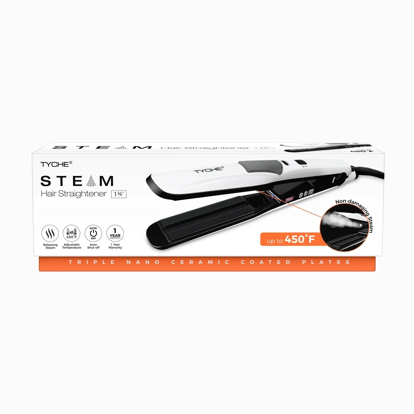 Tyche Steam Hair Straightener 1 3/8" HFST11