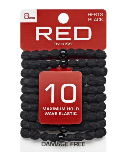 Red by Kiss Cotton Elastic Band 8 mm 10 ct