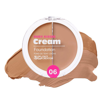Ruby Kisses 3D Face Creator 2 Color Cream Foundation Concealer -RDF