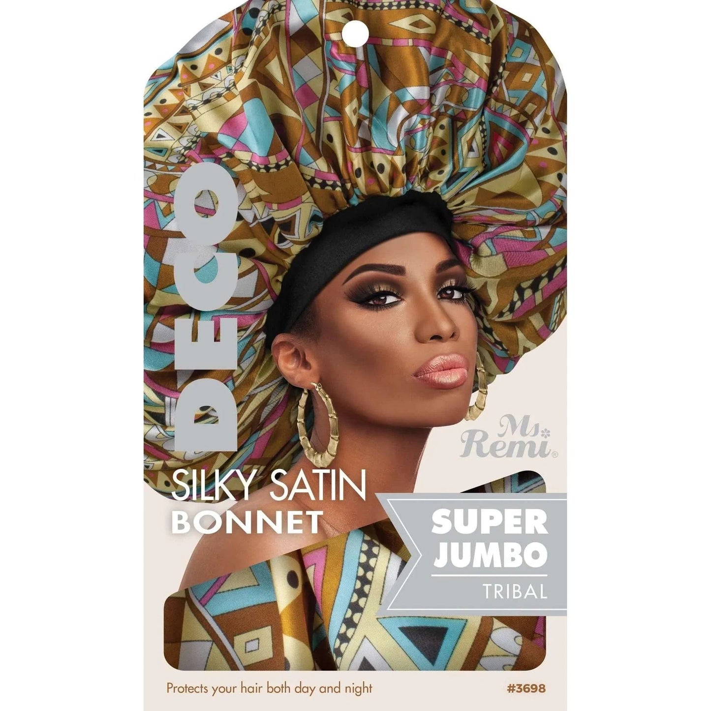 MS. REMI Deco Silky Satin Bonnet X-Jumbo Assorted Color - 3698