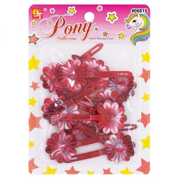 Beauty Town Two-Tone Daisy Barrettes