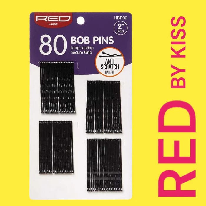 RED Bob Pins 2" 80CT #HBP02