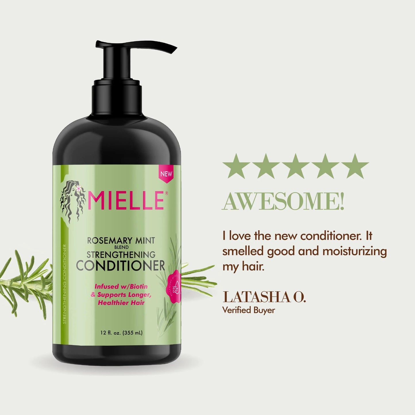 Mielle Rosemary Mint Strengthening Conditioner 12 oz