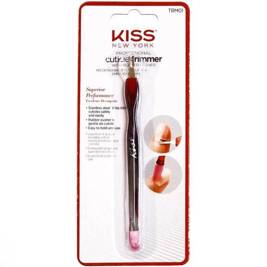 Kiss New York Professional Cuticle Trimmer with Rubber Pusher TRM01