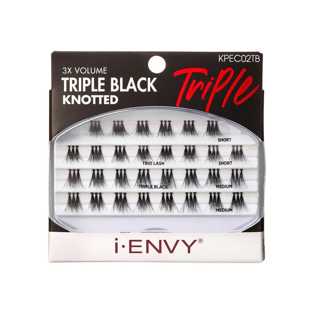 IEK TRIO TRIPLE BLACK LASH CLUSTER