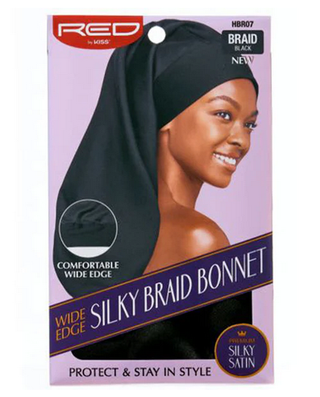 Red by Kiss Wide Edge Silky Braid Bonnet