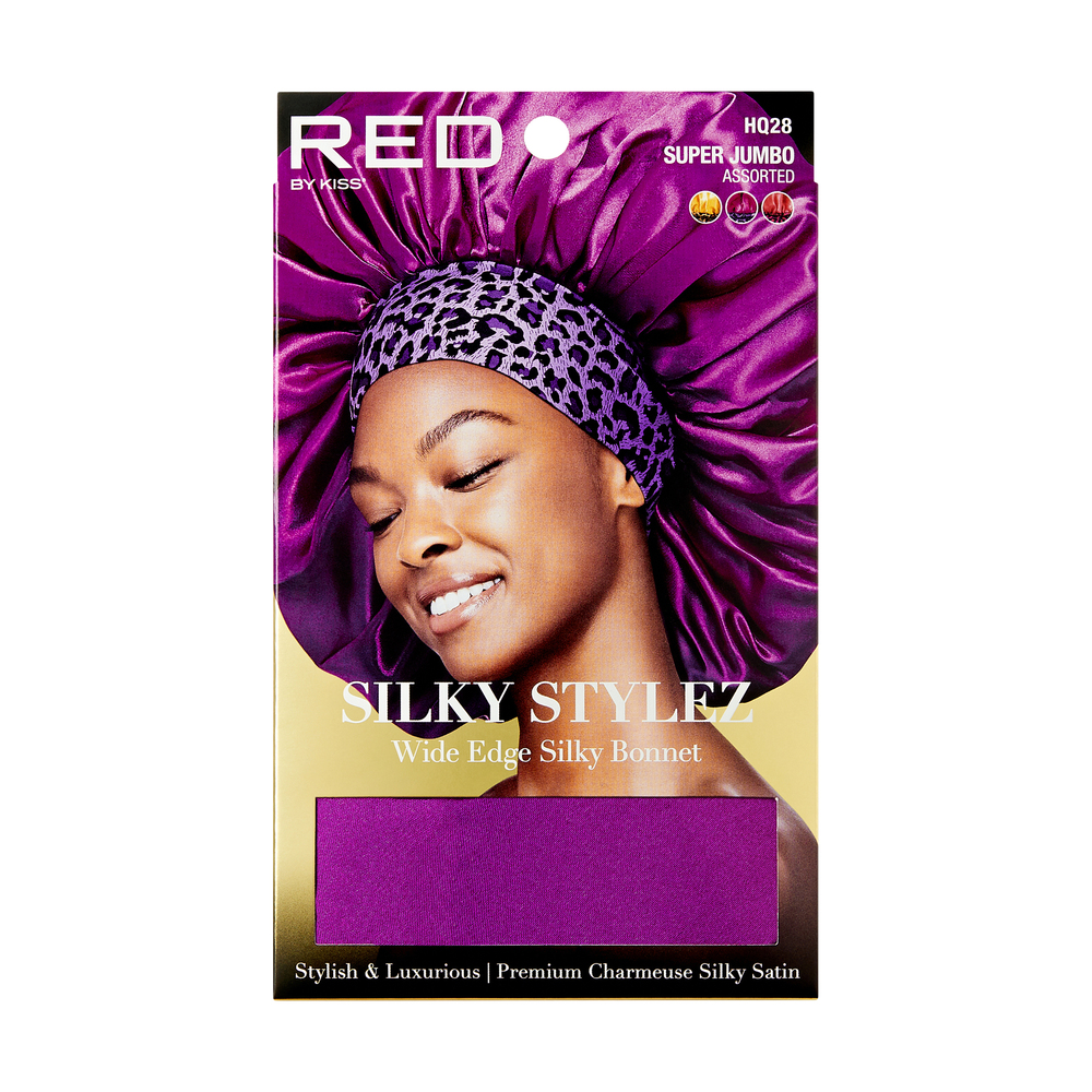 Red by Kiss Silky Stylez Wide Edge Silky Bonnet Super Jumbo HQ