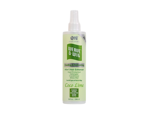 On Natural Weave & Wig 4-in-1 Hair Enhancer, Coco-Lime Conditioning Spray & Detangler, 10oz
