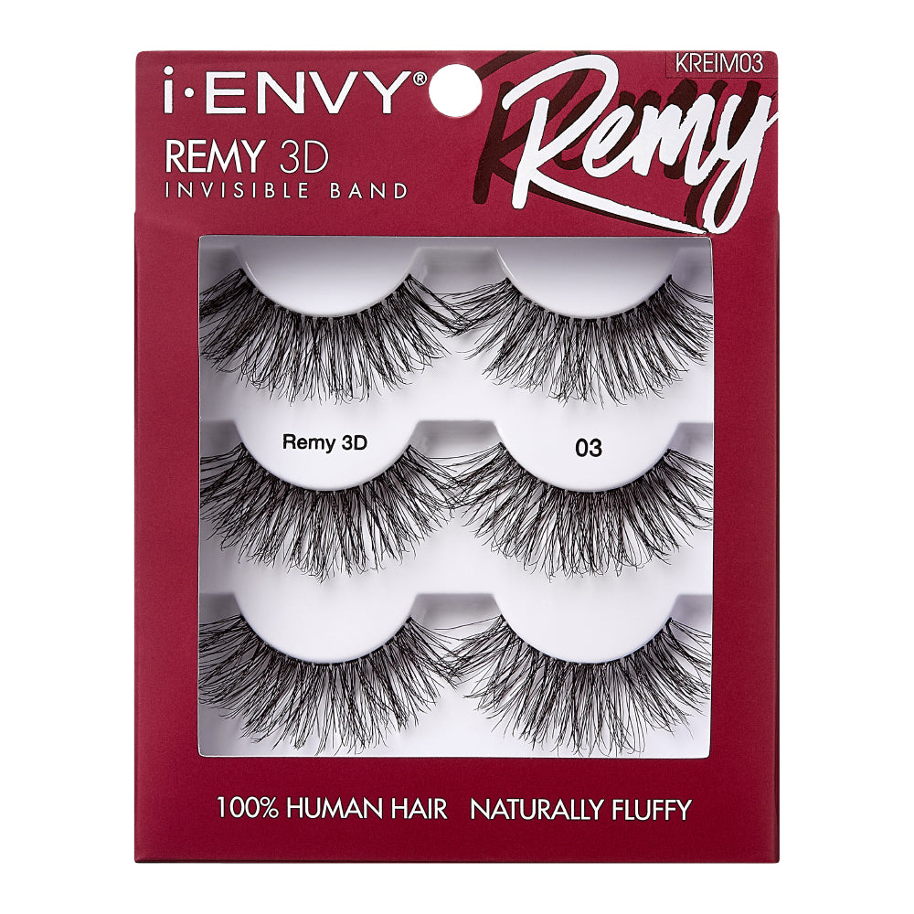 Kiss i-Envy Remy 3D Invisible Band Lashes 3 Pack