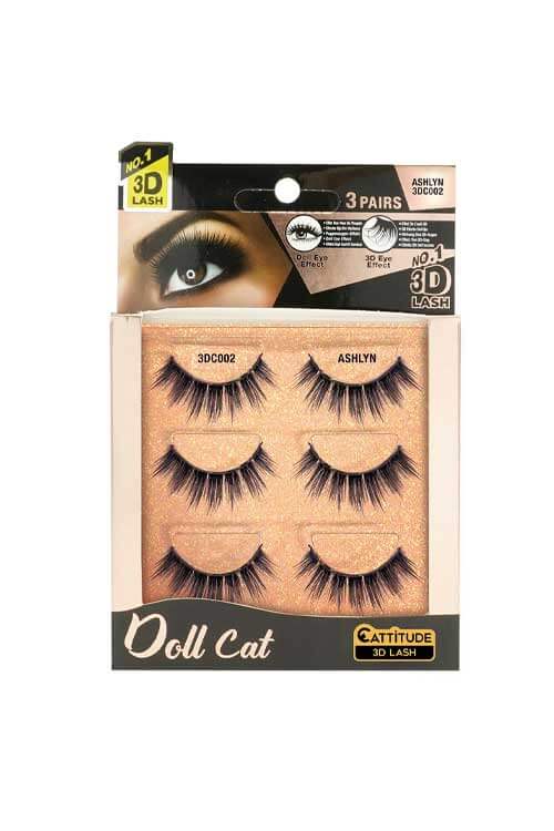 Ebin New York Doll Cat 3D Lashes 3 Pair Value Pack