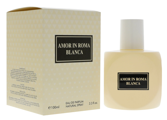 Amor In Roma Blanca Eau De Parfum Natural Spray, Women's Fresh Floral Fragrance, 3.3oz