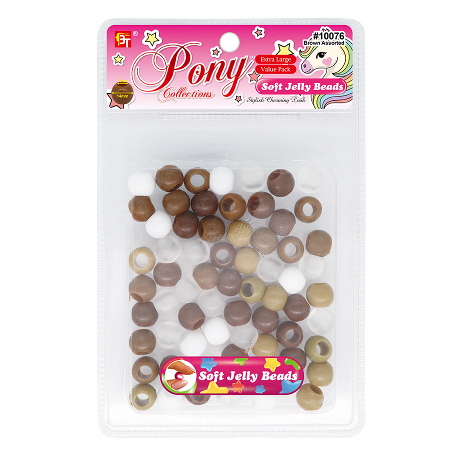 Beauty Town Extra Large Soft Jelly Round Beads