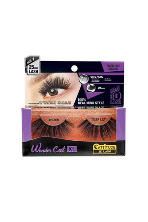 Ebin New York Wonder Cat XL Real Mink Strip Lashes XOC