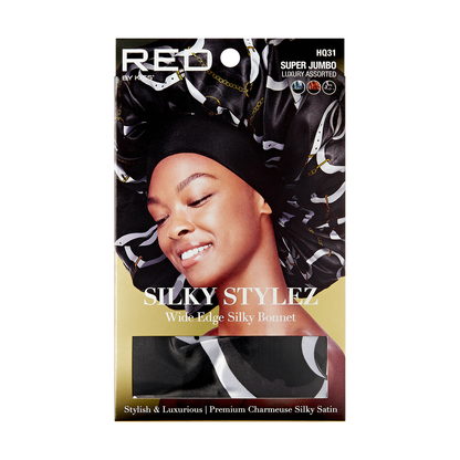 Red by Kiss Silky Stylez Wide Edge Silky Bonnet Super Jumbo HQ