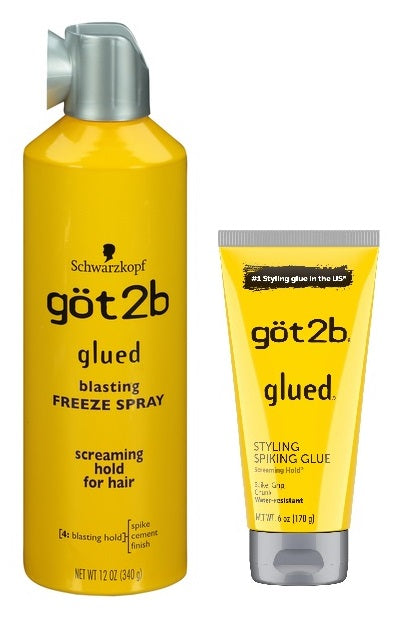 Got2b Spiking Glue 6oz and Blasting Freeze Spray 12 oz Duo