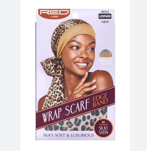 Red by Kiss Wrap Scarf plus Edge Band