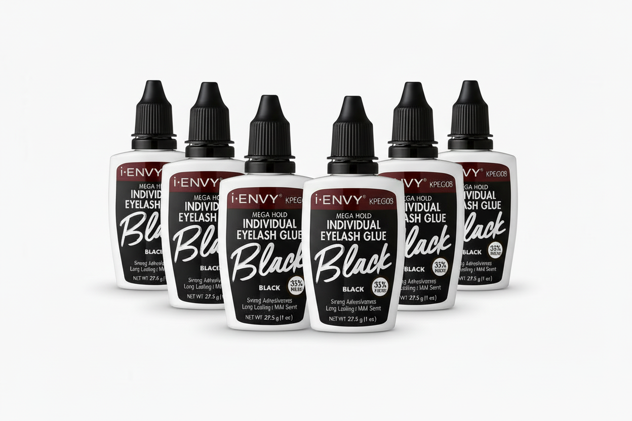 i-ENVY Black Eyelash Glue 6-Pack - Mirrored