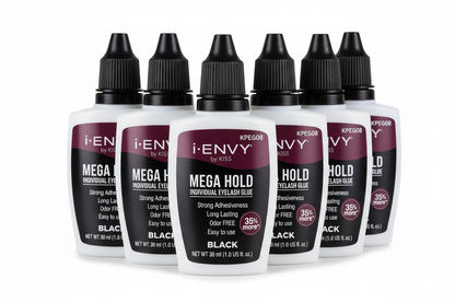 i-ENVY Mega Hold Eyelash Glue 6-Pack - Hero Fan Formation